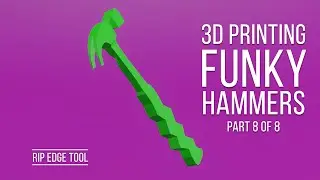 RIP EDGE TOOL in Blender 2.9 for FUNKY HAMMER 3D Print Design (2020)