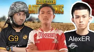BTR Ryzen vs RRQ G9 vs TS AlexER | Who has more skills? | PUBG MOBILE