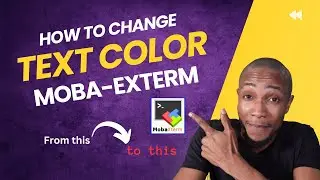 How to change text color on MobaExterm