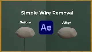 How to remove wire from videos in after effects | Tutorial