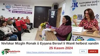 Nivîskar Mizgîn Ronak û Eyşana Beravî li Wanê helbest xandin