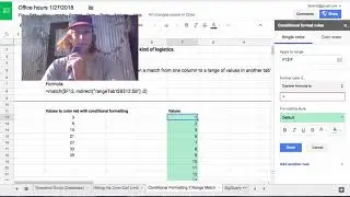 Conditional color formatting with custom formulas in Sheets