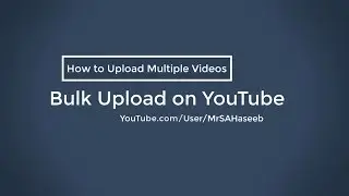 How to Bulk Upload YouTube Videos?