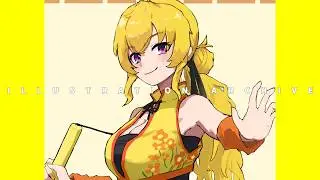 【イラストアーカイブ】ヤン チャイナドレス ver. RWBY【二次イラスト回】Real Time Drawing Process