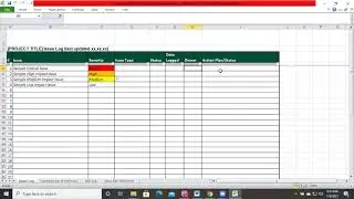 Project Issue log