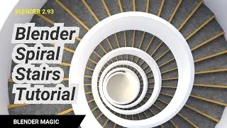 Blender Spiral Stairs Modeling Tutorial