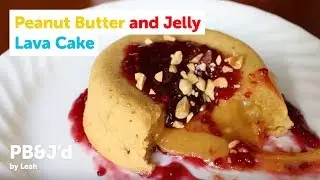 Peanut Butter and Jelly Lava Cake I PB&J'd