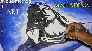 JAI Mahadeva | New method of art || You Will Love it || How to draw shiva easy | Mahadeva Painting |