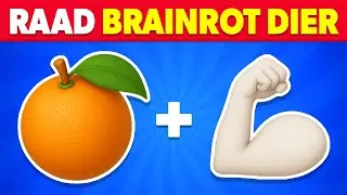 Guess the BRAINROT ANIMALS depicted in Emojis 🤔🐊🦈 Udin Din Din Dun 🍊 Tung Tung Sahur 🤎