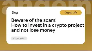 Осторожно, скам! Как вложиться в криптопроект и не потерять деньги / Tangem Wallet