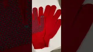 01-337 Перчатки Акрил утепленные с ПВХ красные (р/ов) "ХОЗЯИН"