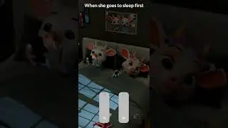 when she goes to sleep first... #animation #cute #satisfying #shorts #relatable