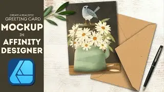Affinity Designer V2 | Create a Greeting Card Mockup | Step by Step Instruction | Graphic Design