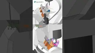 SprutCAM Mill 5 Axis Finish Toolpath Simulation #sprutcam #cadcamcnc #cadcamsolution