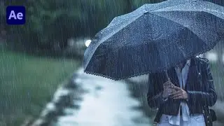CARA BUAT EFECT HUJAN PALSU ATAU FAKE RAIN DI AFTER EFFECT | TUTORIAL