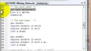 How Stata Treats Missing Values