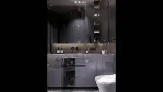 Шикарная темная ванная