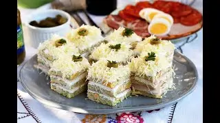 SLANA TORTA SA KREM SIROM I PEČENICOM - idealno slavsko predjelo!