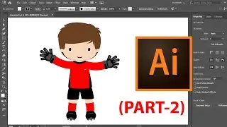 Creating a Cartoon Character in Adobe Illustrator - (Part-2), Create Cartoon in Adobe Illustrator