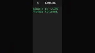 asin() function in C++ 
