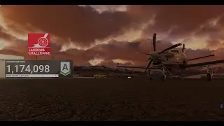 Microsoft Flight Simulator - 1.1 million points, landing challenge at Telluride, USA