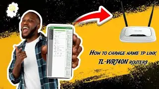 How  to change WiFi Name TP Link TL-WR740N Router at home2024 Wifi ko password kasari change garney.