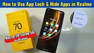 Realme Narzo 70 Turbo - App Lock & Hide Apps Features | How to Use in Hindi