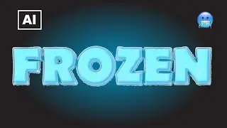 How to design an ice text effect in adobe illustrator. Cristmas 3d text effect illustrator tutorial