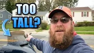 Can a motorcycle windshield be TOO TALL?
