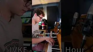 @JVKE - Golden Hour Piano Duet Cover ☺️🎹🎶❤️ #Shorts #JVKE #GoldenHour #Piano #PianoCover