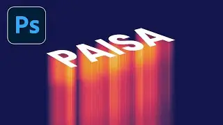 Photoshop Tutorial: Fire Gradient effect on text in Photoshop