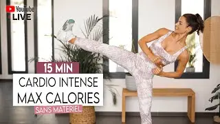 15-MINUTE INTENSE CARDIO MAX CALORIES - Fast & Complete Fat Burning HIIT - Sissy Mua
