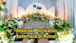 SIMPLE WEDDING DECORATIONS AT HOME | WEDDING STAGE DECORATIONS
