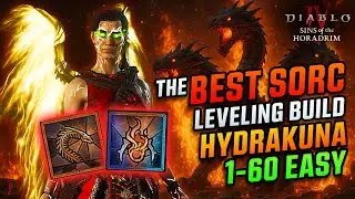 The Best Sorc Leveling Build HydraKuna 1-60 Easy - Diablo 4 S9