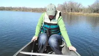 Inks lake canoe with my wife