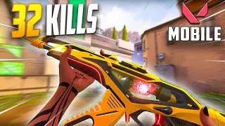 INSANE AIM! 32 KILLS Handcam Full Ranked Gameplay in Valorant Mobile