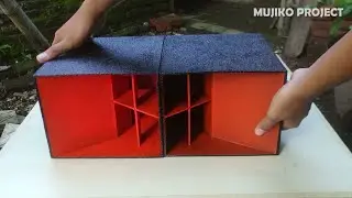 Cara Cat Tekstur Custom miniatur Box Speaker Turbo CLA