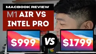 M1 AIR VS INTEL PRO MacBook REVIEW | ENGLISH SUB