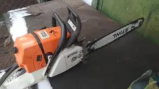 Stihl ms 660 чистка фильтра HD 2 компрессором.