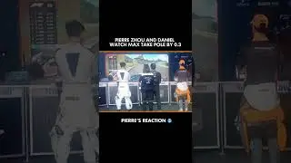 Pierre's reaction to Max Verstappen pole position in Mexico 🥶