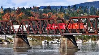 Busy Trains Over Canada’s Busiest Railway Junction In British Columbia