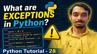 What are EXCEPTIONS in Python?