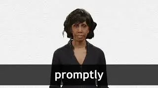 How to pronounce PROMPTLY in American English