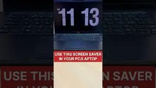 How to set clock screensaver on PC/Laptop 