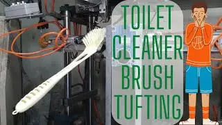 Toilet Brush Tufting Process || Cnc Merit Brush Tufting Machine || Toilet Brush Filler Machine