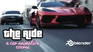 The Ride a blender car animation course for beginners | the full description