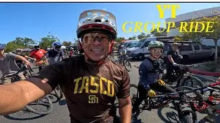 YT group ride  out of the San Clemente YT Mill