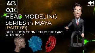 3D Head Modeling Series in Maya - Part 09 | Maya | Tutorial 34 | URDU / HINDI