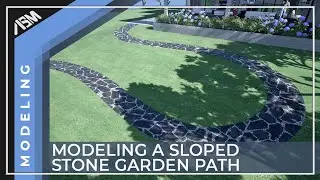 Modeling a Sloping Garden Stone path in Archicad