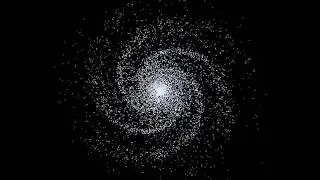 Симуляция спиральной галактики (N-body) / Spiral galaxy simulation (N-body)